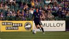 Niall McCabe inaction for Louisville City. “We get attendances of anywhere between 8,000 to 11,000 at our matches”  
