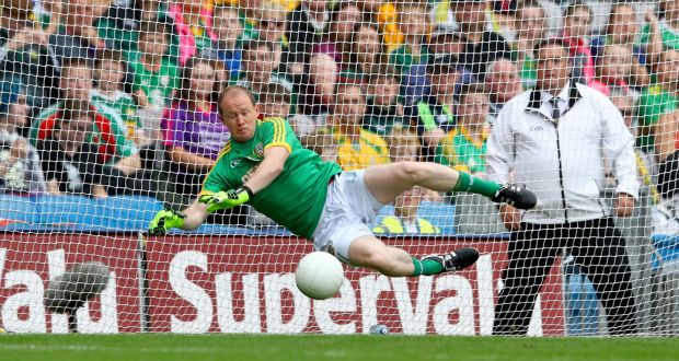 Marcus Brennan: had moved  into a coaching role over the winter but in Andy Colgan’s absence is now Meath’s   first choice ’keeper again.  Photograph: James Crombie/Inpho 