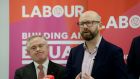  Labour Party leader Brendan Howlin with candidate Ged Nash: There might have been a view that the party’s leading personalities had been around for a long time and it needed an injection of youth. Photograph: Alan Betson / The Irish Times