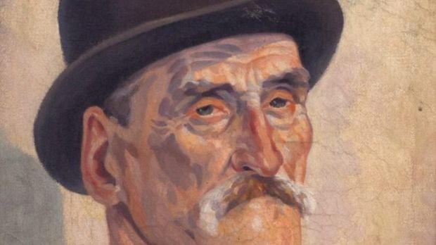 Lot 289, The Trade Unionist by Harry Kernoff, € 600–€800 at Fonsie Mealy