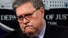 US attorney general William Barr said Mr Trump’s criticism of those involved in the case of Roger Stone ‘make it impossible for me to do my job’. Photograph: Andrew Caballero-Reynolds/AFP via Getty