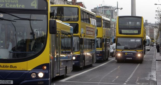 BusConnects aims to overhaul the Dublin bus system by creating 230km of dedicated bus lanes and 200km of cycle tracks along 16 of the busiest corridors. Photograph: Cyril Byrne 