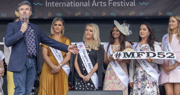 Daniel O’Donnell welcomes the Mary from Dungloe contestants on stage during a concert. Ireland’s bid for a seat on the UN Security Council in 2011 might have been helped by his popularity in certain small countries. Photograph: North West Newspix