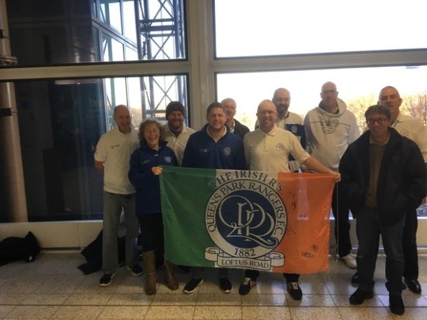 QPR fans from Dublin, Drogheda, Waterford, Monaghan Louth and Cavan.