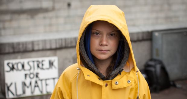 Greta Thunberg seems to intuitively understand the  power of social media. Photograph: Anders Hellberg