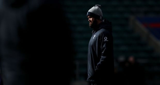 Andy Farrell: ‘From day one, every single time we come into camp, the first thing that the doctor stands up and says is ‘hygiene’ ”. Photograph:  Dan Sheridan/Inpho