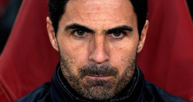 Arsenal manager Mikel Arteta has confirmed he  tested positive for coronavirus and will be self-isolating. File photograph: Will Oliver/EPA