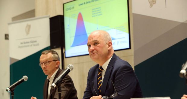 The EMA referenced current treatment guidelines, most of which recommend paracetamol as the first choice medication for high temperature and pain. This advice has also been issued by the chief clinical officer of the HSE, Dr Colm Henry (above left with chief medical officer at the Department of Health Dr Tony Holohan.