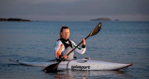 Hannah Craig  during a morning training session close to her home in Portavogie, Co Down. “I’ll keep training but, to be honest with you, every article I read I don’t think the Olympics are going to go ahead.” Photograph: Liam McBurney 