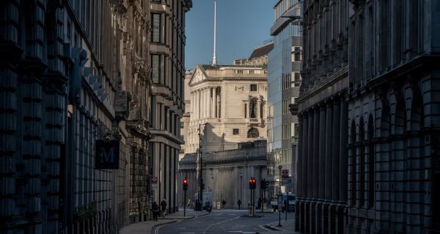 **EMBARGO: No electronic distribution, Web posting or street sales before 12:01 a.m. ET Thursday, March 26, 2020. No exceptions for any reasons. EMBARGO set by source.** The Bank of England in London, March 23, 2020. As Britain and the European Union respond to a public health emergency and economic crisis, they are abandoning dogmatic frugality. (Andrew Testa/The New York Times)