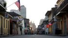 Bourbon Street in New Orleans earlier this week. Photograph: Jonathan Bachman/Reuters
