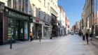 Grafton Street: many retail rents, for the second quarter of the year, are due on Wednesday. Lobby group Retail Excellence say many stores will not be able to pay this bill. Photograph: Bryan O Brien