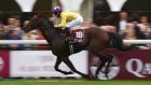 Mick Kinane on board Sea The Stars on the way to winning the 2009  Prix de L’Arc de Triomphe. Photograph: Inpho/Getty Images