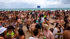 College students crowded the beaches of Fort Lauderdale, Florida, on March 11th. Some US students who travelled to spring break destinations are now testing positive for the coronavirus. Photograph: Saul Martinez/New York Times