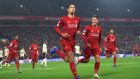Virgil van Dijk has once again been imperious at the heart of the Liverpool defence. Photograph:  Michael Regan/Getty Images