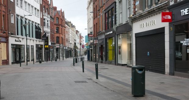 Becalmed Grafton Street in Dublin’s city centre. Photograph: Gareth Chaney/Collins
