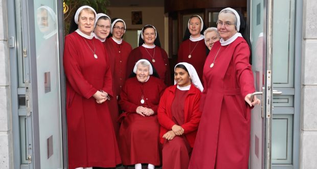 Redemptoristine nuns at their Monastery of St Alphonsus in Drumcondra. The nuns are video-streaming mass from the monastery to counter the Covid-19 movement restrictions. Photograph by Crispin Rodwell