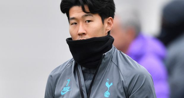 Tottenham Hotspur’s Son Heung-min hopes to start his mandatory military service in South Korea on April 20th. Photograph:  Neil Hall/EPA