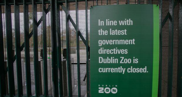 Dublin Zoo which is closed due to Covid-19  in the Phoenix Park Dublin. Photograph:Gareth Chaney/Collins
