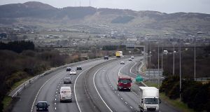 The M1 motorway Border area between Dundalk and Newry. The New Decade, New Approach deal promised  £75m over three years from the Republic for a cross-Border dual carriageway. File photograph: Bryan O’Brien 