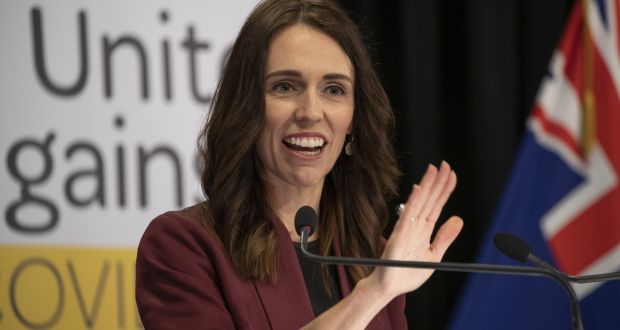 New Zealand  Prime Minister Jacinda Ardern: has led her country in the face of terrorism, tragedy and now a pandemic. Photograph:   Mark Mitchell/Getty Images)