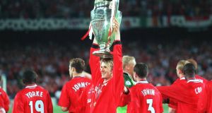 Rewatching David Beckham’s central midfield role in the 1999 Champions League final makes for interesting viewing. Photo: Alexander Hassenstein/Bongarts/Getty Images