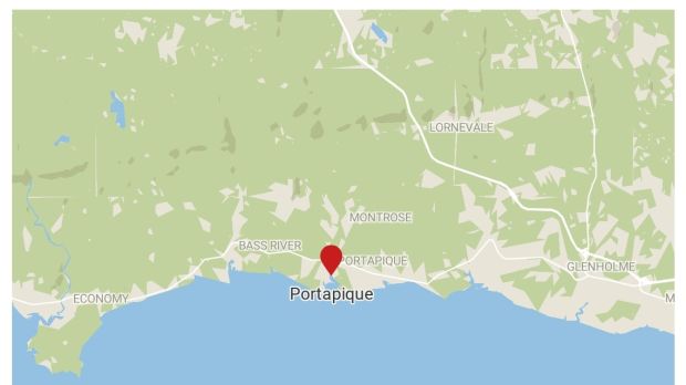 The killings started late on Saturday in the small Atlantic coastal town of Portapique, about 130km north of the provincial capital, Halifax. Map: Datawrapper