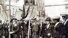 A protest in Ballaghaderreen, Co Roscommon against conscription in 1918. The issue of home rule or independence dominated the concerns of that time, not the grave risk to public health. Photograph: Photo12/UIG/Getty Images