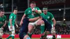 Tadhg Furlong in action against Scotland during the Six Nations game against Scotland at the Aviva Stadium on February 1st. Photograph: Billy Stickland/Inpho