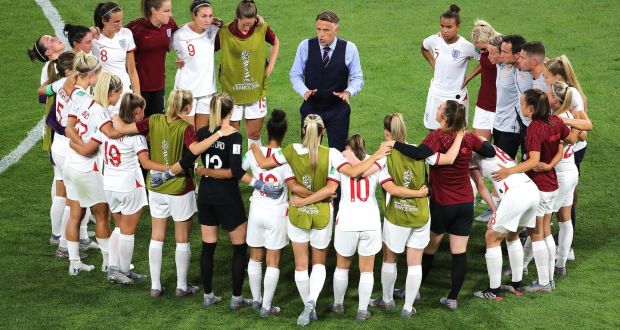  Phil Neville gave us soundbites for years to come throughout last summer’s Women’s World Cup. Photograph: PA