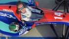 Nicole Drought in the Jordan 192 Formula 1 car at Palm Beach International Raceway in Florida in  February. 