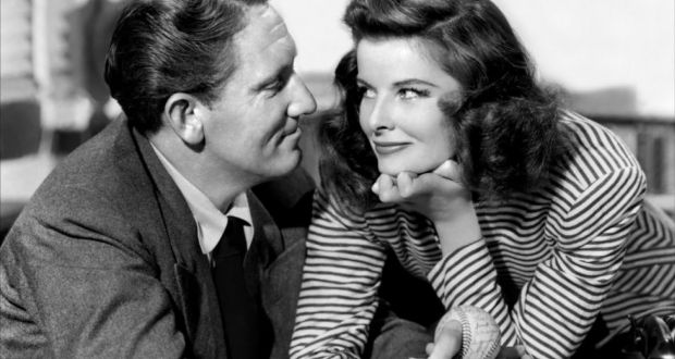 Spencer Tracy and Katherine Hepburn in Woman of the Year