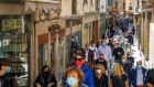 In Italy, where Venice shopkeepers gathered on Monday to call for a reopening, the government has introduced a 30 per cent tax credit on advertising in certain media. Photograph: Marco Sabadin/AFP