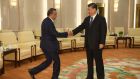 World Health Organisation director-general Dr Tedros Adhanom Ghebreyesus meets President Xi Jinping in Beijing on January 28th. Photograph: Naohiko Hatta/Getty Images