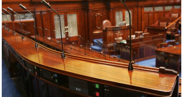 A view of electronic voting facilities in the Dáil. File photograph: Alan Betson/The Irish Times