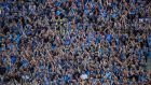 Dublin fans on Hill 16 for the All-Ireland football final last year. Photograph: Billy Stickland/Inpho