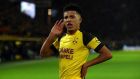 Manchester United and Man City fans would love to see Jadon Sancho in their colours next season. Photograph: Getty Images