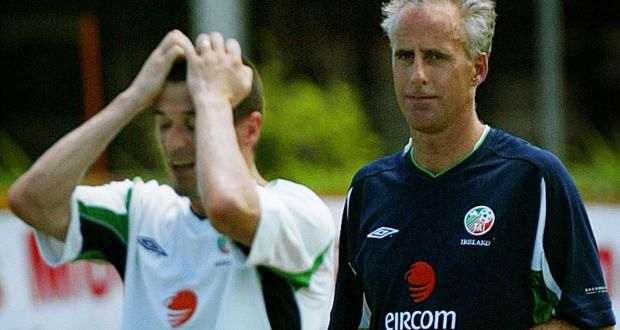 Roy Keane was sent home by manager Mick McCarthy from the 2002 World Cup. Photograph: Inpho