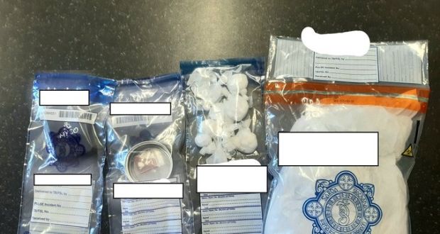 The drugs seized by gardaí in Dundalk on Sunday. Photograph: An Garda Siochána