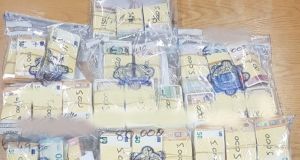 More than €500,000 in cash in vacuum packed bales during a major coordinated operation across four counties.