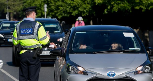 A Garda checkpoint: Garda management had feared the virus might severally deplete operational effectiveness. Photograph: Gareth Chaney/ Collins