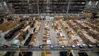 An Amazon fulfilment centre in Peterborough,  England. Photograph: Chris J RatcliffeAFP/Getty Images