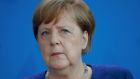 German chancellor Angela Merkel: her accord with Emmanuel Macron is a conscious end-run around the German Constitutional Court. Photograph: Odd Andersen