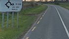 The Naul Road is closed in both directions. Local diversions are in place. Photograph: Google Street View