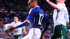 A videograb of Thierry Henry’s handball that led to William Gallas’s goal during the World Cup playoff, second leg against the Republic of Ireland at the Stade de France in November 2009. Photograph: Sky Sports