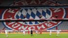Bayern Munich beat Eintracht Frankfurt 5-2 in front of an empty Allianz Arena. Photograph: Andreas Gebert/EPA