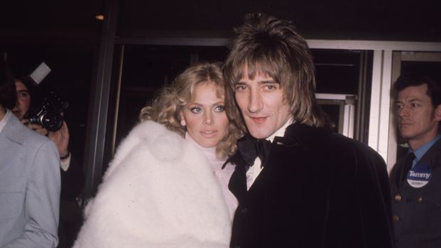 Rod Stewart with Britt Ekland, when the pair were a couple. File photograph: Hulton Archive/Getty Images