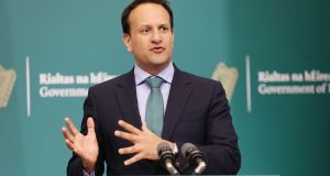 Leo Varadkar: has made a number of comments indicating that he would like to speed up the current plan for a return to normality. Photograph: Photocall Ireland/PA 