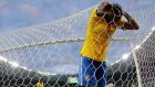   2014 brought a  chilling demonstration of the gap in quality when Brazil lost 7-1 at home to Bayern Munich (aka Germany).  Brazil’s Fernandinho reacts after a goal  by  Toni Kroos.   Photograph: Roert Ghement/EPA  