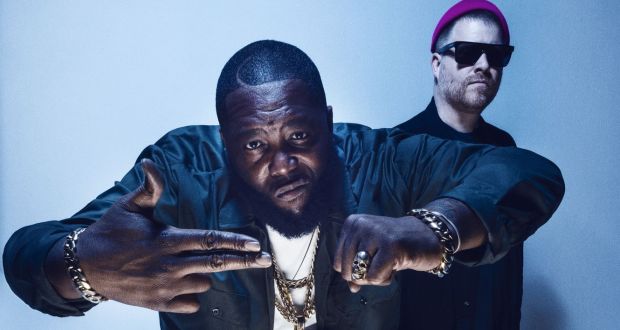 Run the Jewels: ‘We have some action to do now,’ say Killer Mike and El-P. Photograph: Tim Saccenti